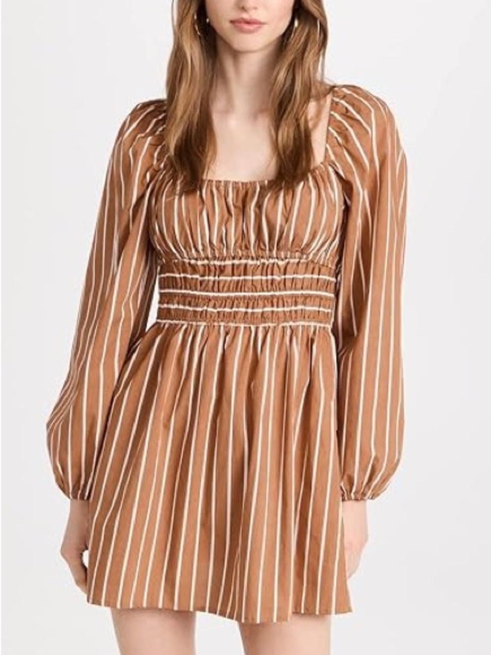 Faithfull the Brand Dress Womens 8 Paloma Stripe Boho Beachy Casual Cottagecore